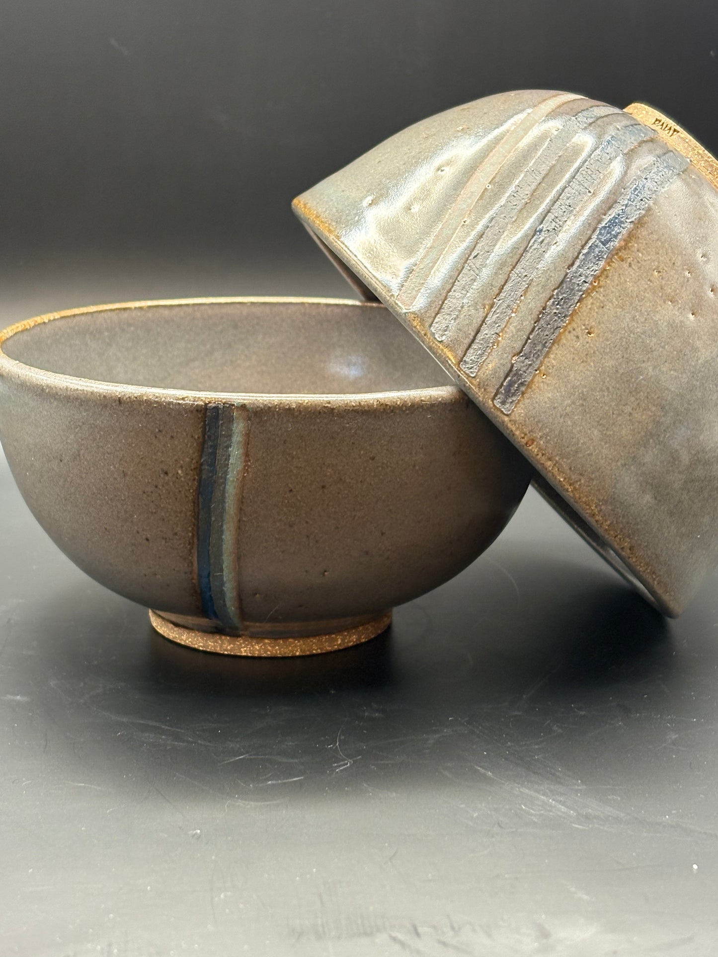 Grey Stripe Bowl #3