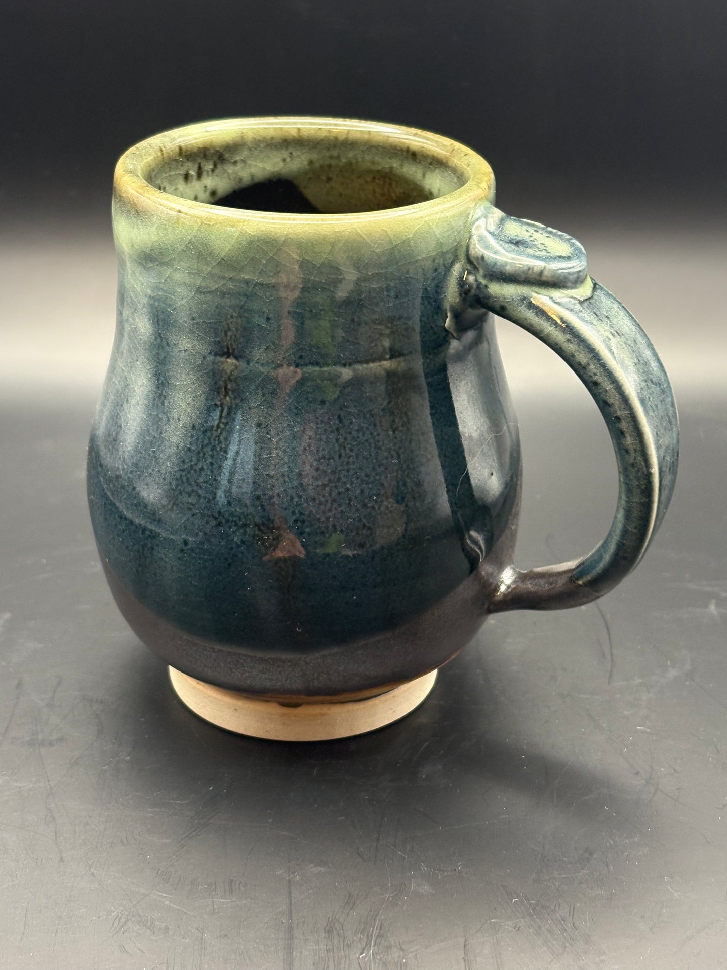 16 oz Mug - Green & Brown