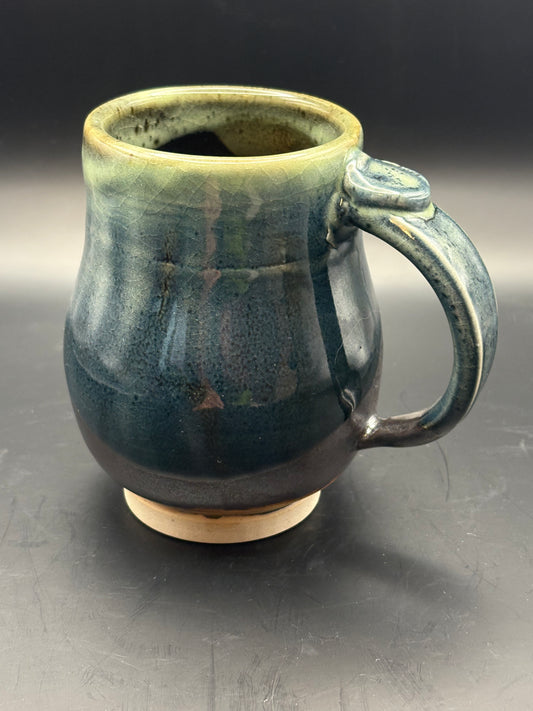 16 oz Mug - Green & Brown